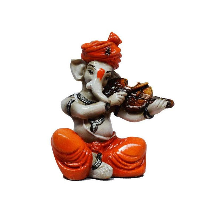 Ganesha Playing Violin Handicraft by E Craft | ArtZolo.com