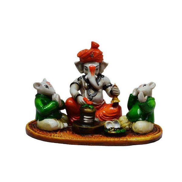 Ganesha Performing Shiva Pooja Handicraft by E Craft | ArtZolo.com