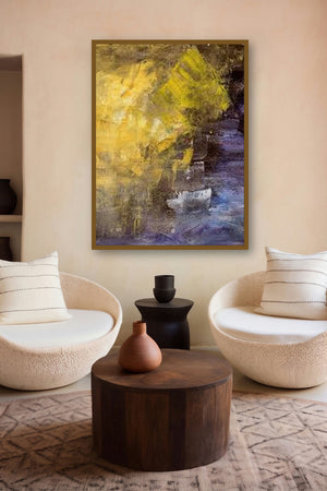 Ganga Ghat (Night Watch) by artist Amit Pithadia displayed in a Contemporary gallery