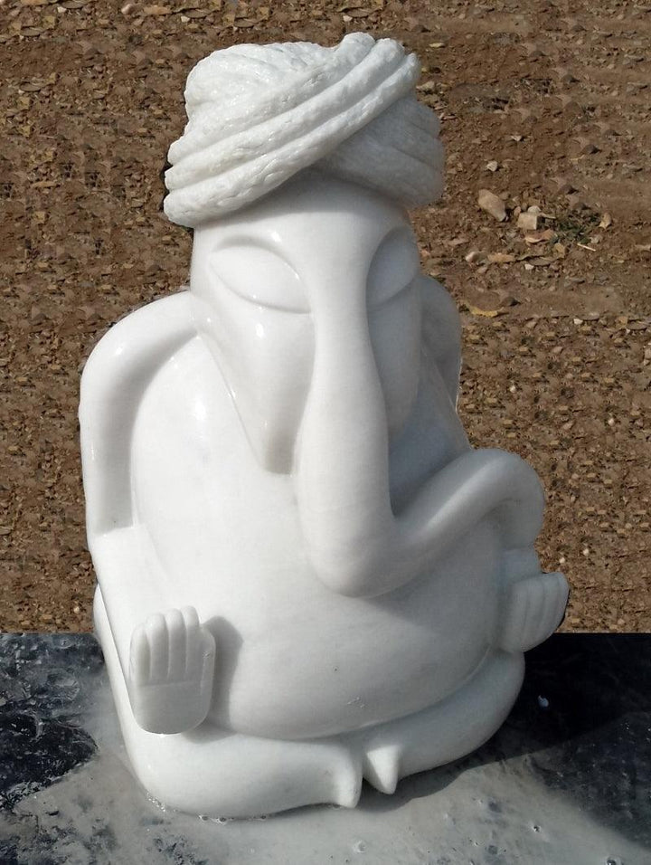 Ganpati 1 Sculpture by Lallan Singh | ArtZolo.com