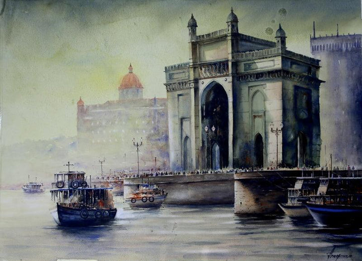 Gateway Of India Painting by Arup Lodh | ArtZolo.com