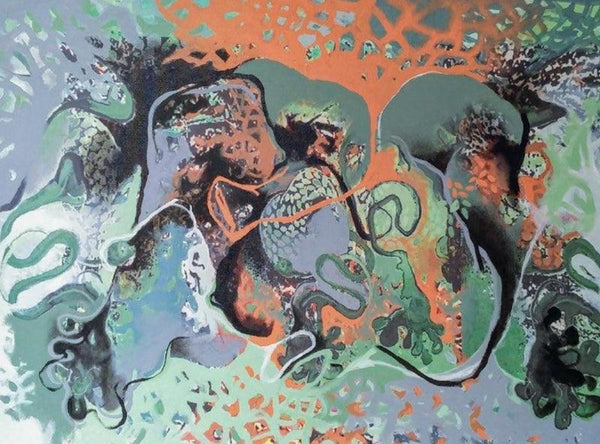 Gathered Repression Painting by Rasana Bhardwaj | ArtZolo.com