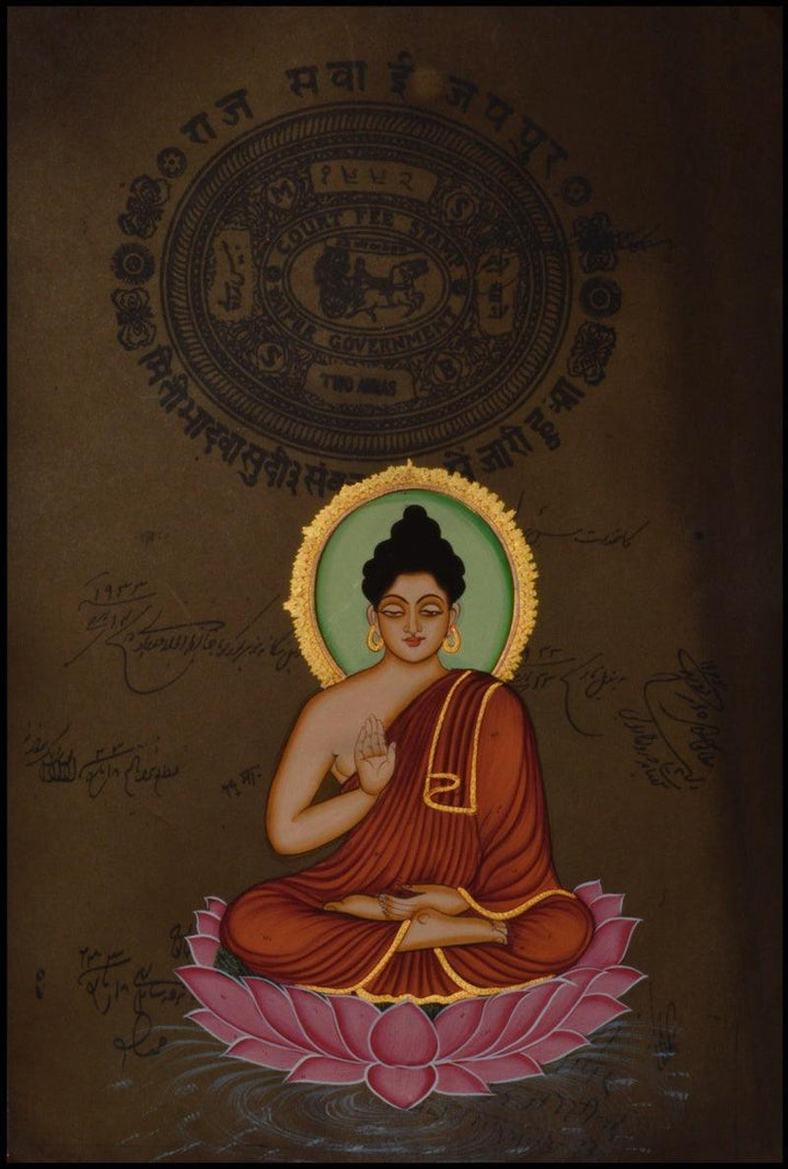 Gautam Buddha Traditional Art by Unknown | ArtZolo.com
