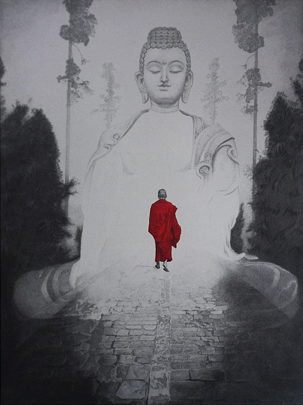 Gautama Buddha 2 Drawing by Dhananjay Thakur | ArtZolo.com