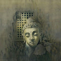 Religious watercolor painting titled 'Gautama Buddha', 22x30 inches, by artist Vishal Chavan on Paper