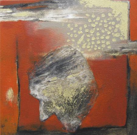 Gaze In Abstract Painting by Pradip Kumar Sau | ArtZolo.com
