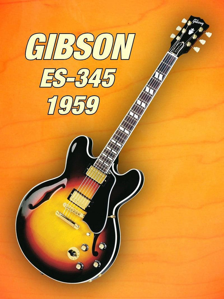 Gibson Es 345 1959 Photography by Shavit Mason | ArtZolo.com