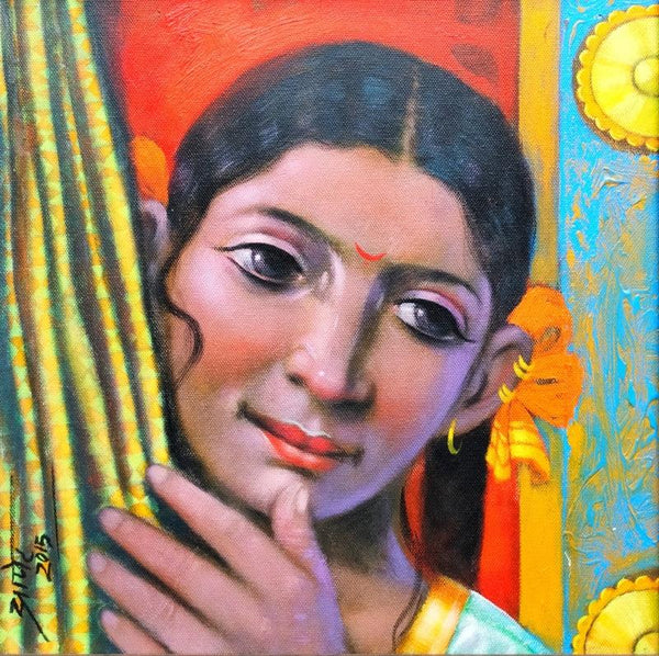 Girl 1 Painting by Apet Pramod | ArtZolo.com