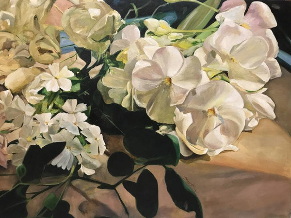 Glorious Whites Painting by Shagufta Mehdi | ArtZolo.com