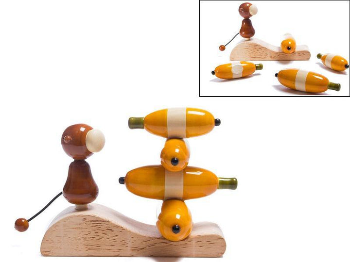 Go Bananas Balancing Wooden Toy Handicraft by Oodees Toys | ArtZolo.com