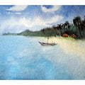 Cityscape watercolor painting titled 'Goa', 7x11 inches, by artist Arunava Ray on Paper