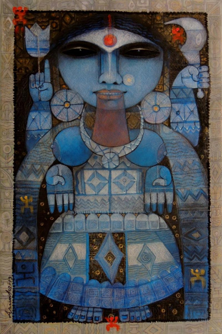 Goddess Kali Painting by Arun Samadder | ArtZolo.com