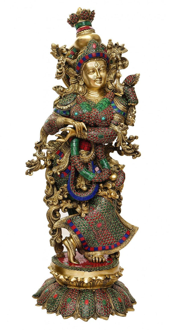 Goddess Radha 2 Handicraft by Brass Handicrafts | ArtZolo.com