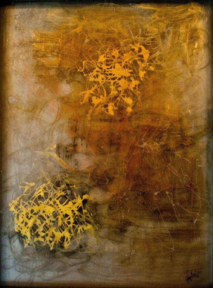 Golden Painting by Shuchi Khanna | ArtZolo.com