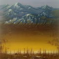 Landscape acrylic painting titled 'Golden Light', 30x24 inches, by artist Yogesh Lahane on Canvas