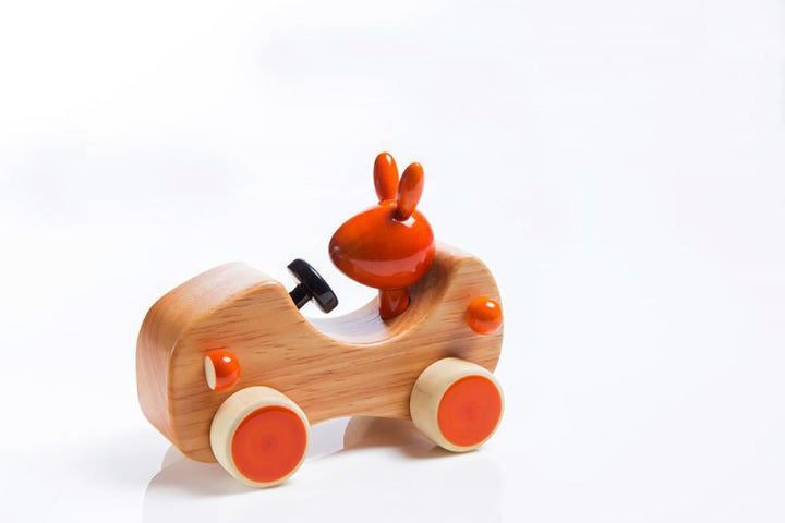 Goofy Wooden Toy Car Handicraft by Vijay Pathi | ArtZolo.com
