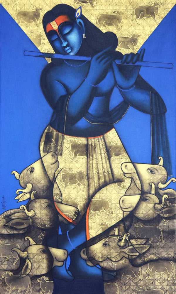 Gopalpriya Painting by Pratiksha Bothe | ArtZolo.com