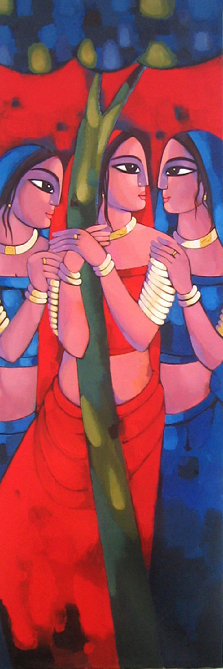 Gopiya Painting by Sekhar Roy | ArtZolo.com