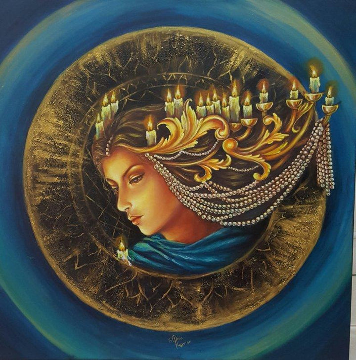 Gorgeous Lady Painting by Sonia Kumar | ArtZolo.com