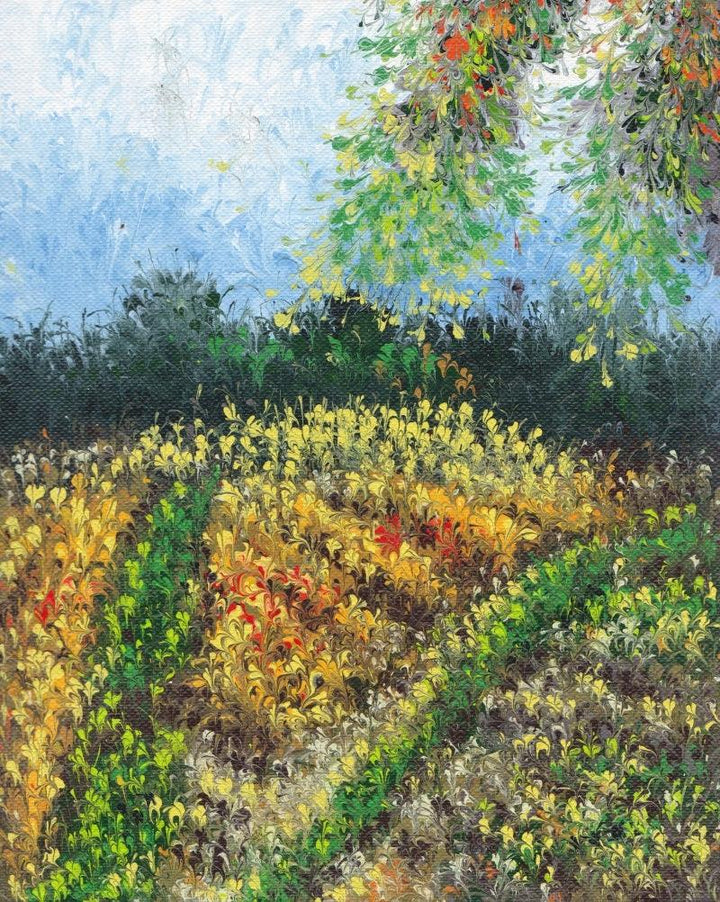 Grassland Painting by Kaukab Ahmad | ArtZolo.com
