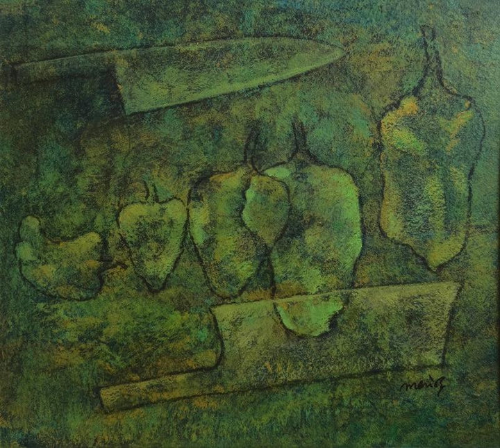 Green Chillies Painting by Mahendra Parmar | ArtZolo.com
