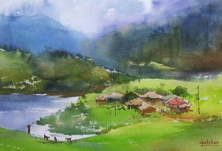 Green Paradise Painting by Gulshan Achari | ArtZolo.com