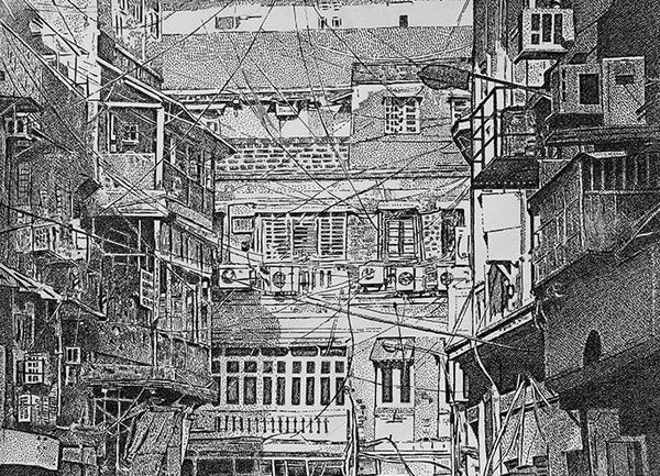 Gully Drawing by Umesh Ghadge | ArtZolo.com