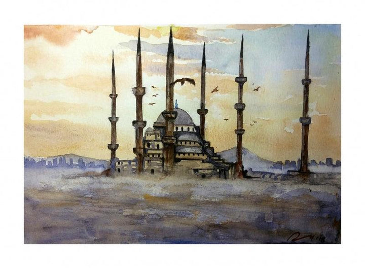 Hagia Sophia Instanbul Turkey Painting by Arunava Ray | ArtZolo.com