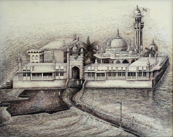 Haji Ali Darga Drawing by Aman A | ArtZolo.com