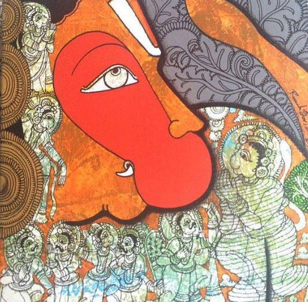 Hanuman Painting by Ramesh Gorjala | ArtZolo.com