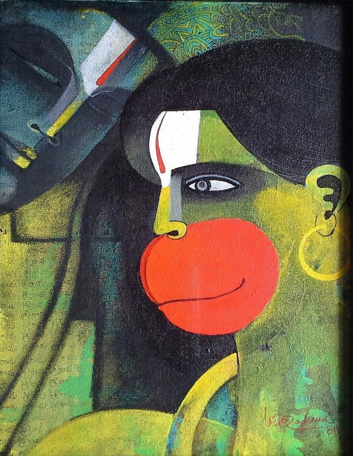 Hanuman I Painting by Appam Raghavendra | ArtZolo.com