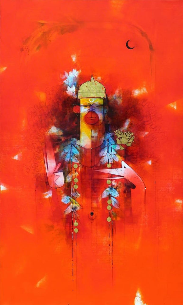 Hanuman Ji Painting by Amol Pawar | ArtZolo.com
