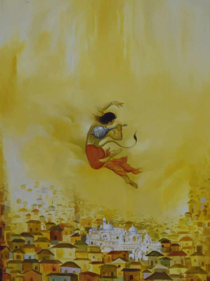 Hanuman Ji Painting by Durshit Bhaskar | ArtZolo.com