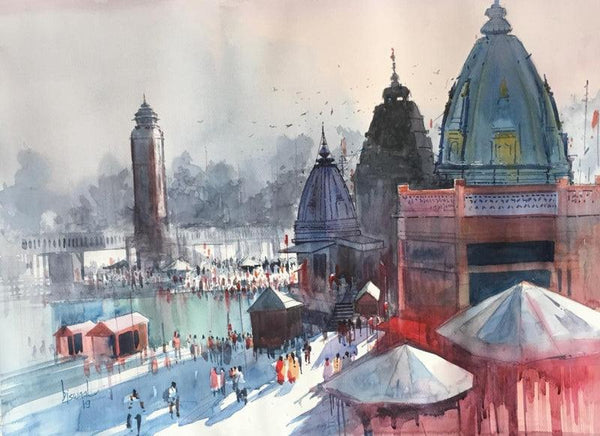 Haridwar Painting by Bijay Biswaal | ArtZolo.com