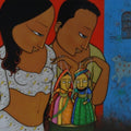 Figurative acrylic painting titled 'Harmony', 24x30 inches, by artist Hitendra Singh Bhati on Canvas