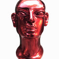 Figurative sculpture titled 'Head 1', 11x9x7 inches, by artist Shivarama Chary Y on Fiberglass