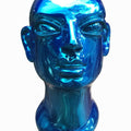 Figurative sculpture titled 'Head 2', 11x9x7 inches, by artist Shivarama Chary Y on Fiberglass