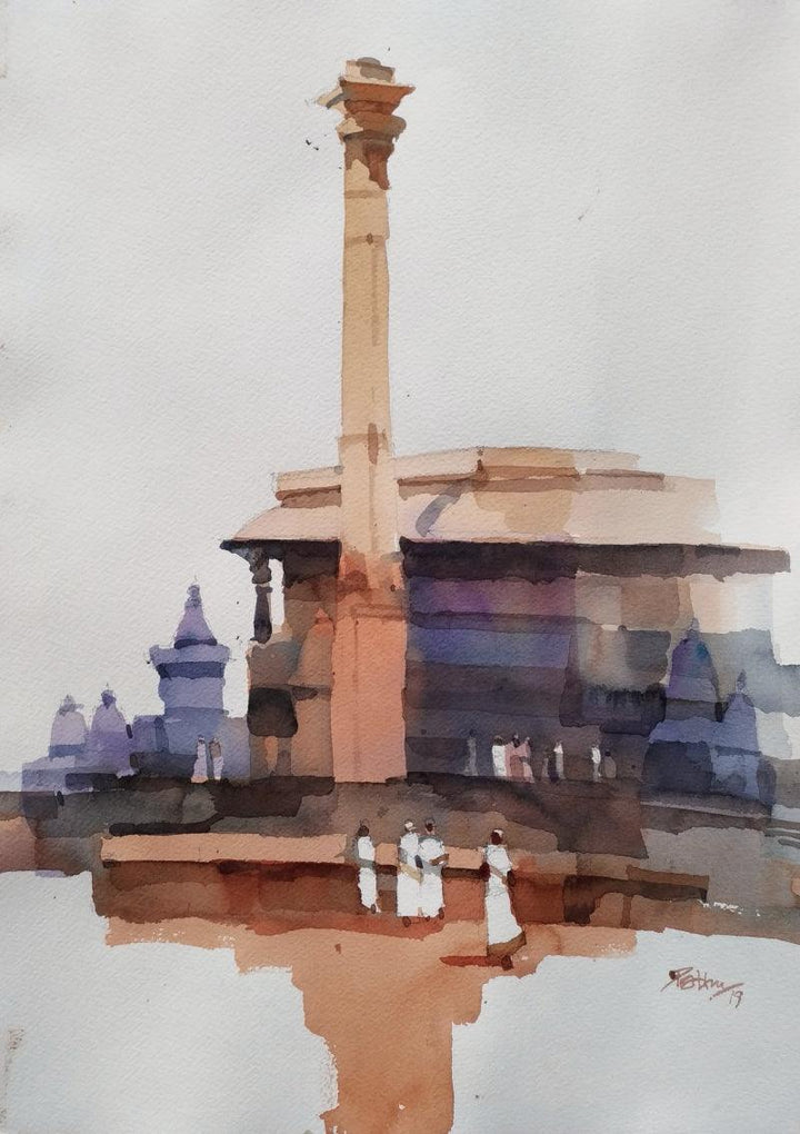 Height Of Heritage At Belur 1 Painting by Prashant Prabhu | ArtZolo.com