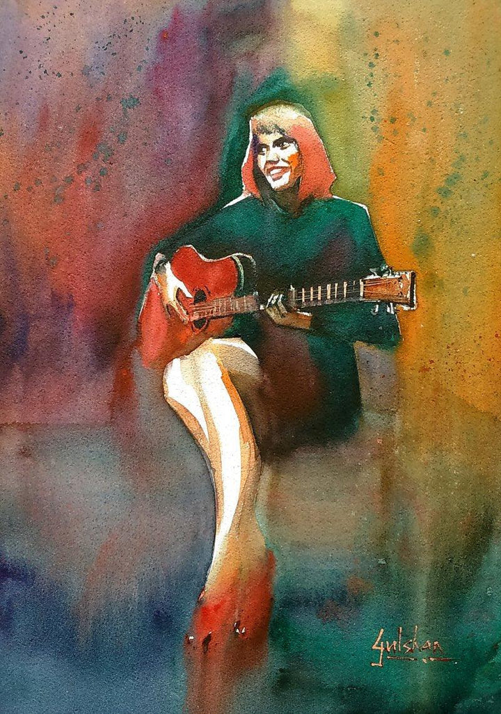 Her Swaying Red Shoes Painting by Gulshan Achari | ArtZolo.com