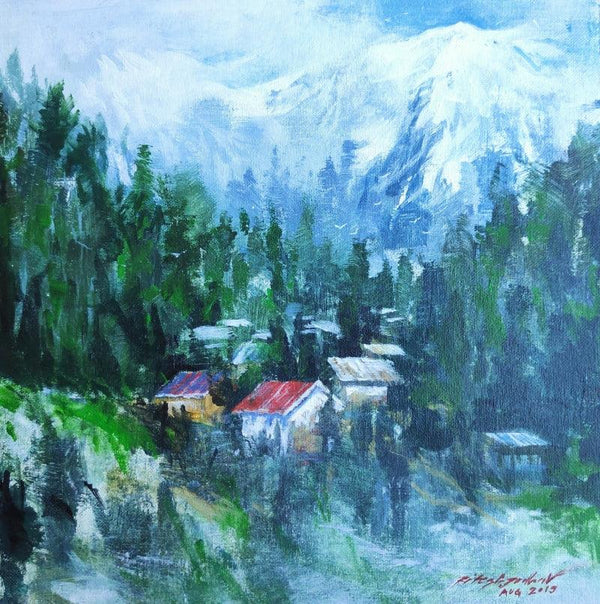 Himachal Pradesh Painting by Ritesh Jadhav | ArtZolo.com