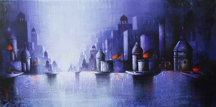Holy Banaras 13 Painting by Somnath Bothe | ArtZolo.com