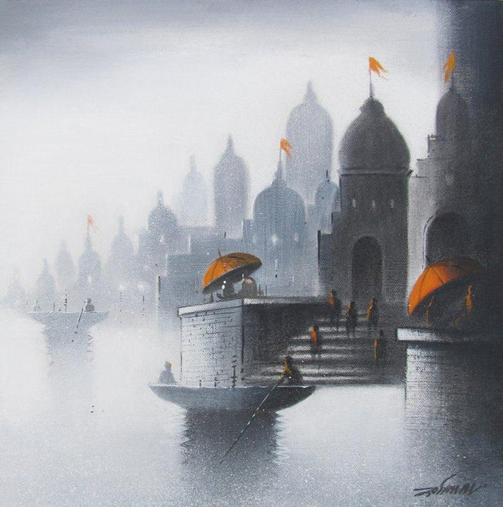 Holy Banaras Painting by Somnath Bothe | ArtZolo.com
