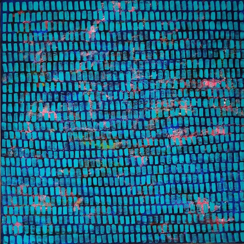 Abstract acrylic painting titled 'Hope', 20x20 inches, by artist Ketki Fadnis on Canvas