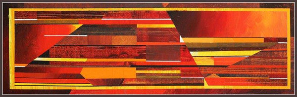 Horizontal Abstract Painting by Siddhesh Rane | ArtZolo.com