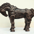 Animals fiberglass sculpture titled 'Horse 1', 17x12x5 inches, by artist Devidas Dharmadhikari on Fiberglass
