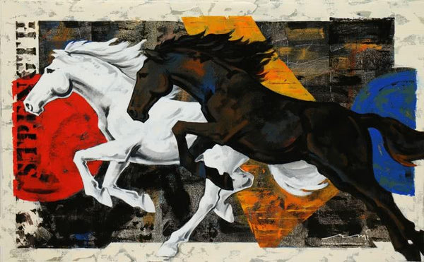 Horse 119 Painting by Devidas Dharmadhikari | ArtZolo.com