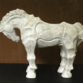 Animals sculpture titled 'Horse 2', 17x12x5 inches, by artist Devidas Dharmadhikari on Fiberglass