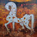 Animals acrylic painting titled 'Horse', 62x62 inches, by artist Ramesh Gujar on Canvas