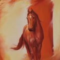 Animals oil painting titled 'Horse', 24x36 inches, by artist Durshit Bhaskar on Canvas