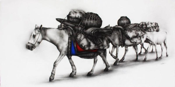 Horses Drawing by Yuvraj Patil | ArtZolo.com